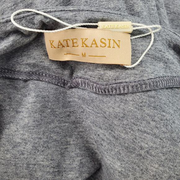 Kate Kasin Women's Medium Gray A-Line‎ Lightweight Skirt Side Zip New No Tags - Picture 5 of 7